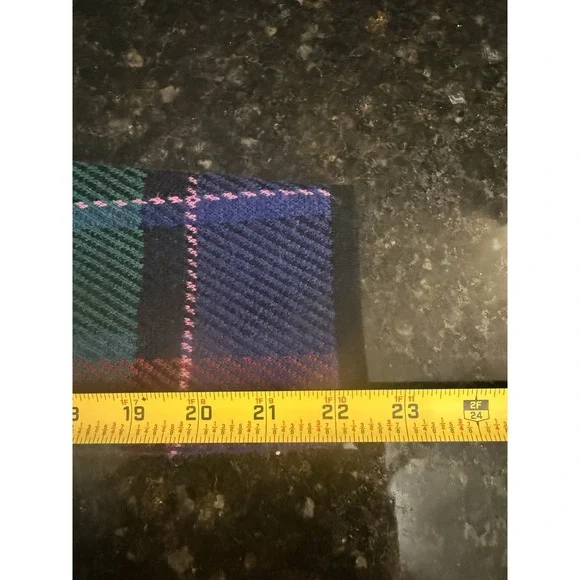 Talbots Weekend Plaid Cardigan Sweater Jacket Merino Wool Open Front Medium Pet‎ - Picture 8 of 8